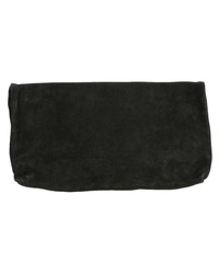 Pochette en cuir noire Guidi