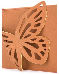 Pochette en cuir orange Sophia Webster