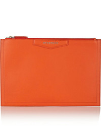 Pochette en cuir orange Givenchy