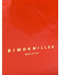 Pochette en cuir orange Simon Miller