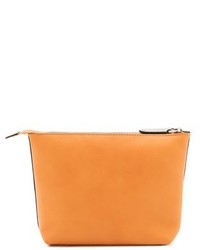 Pochette en cuir orange MSGM