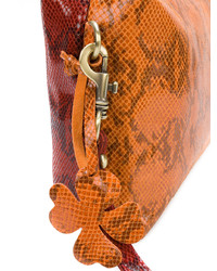 Pochette en cuir orange Danielapi