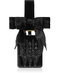 Pochette en cuir ornée noire Givenchy