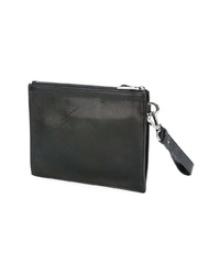 Pochette en cuir ornée noire Jimmy Choo