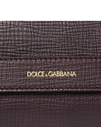 Pochette en cuir pourpre foncé Dolce & Gabbana