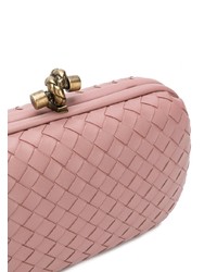 Pochette en cuir rose Bottega Veneta