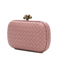 Pochette en cuir rose Bottega Veneta