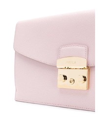 Pochette en cuir rose Furla