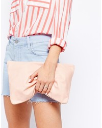 Pochette en cuir rose American Apparel