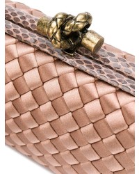 Pochette en cuir rose Bottega Veneta