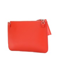 Pochette en cuir rouge DELPOZO