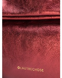 Pochette en cuir rouge L'Autre Chose