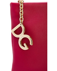 Pochette en cuir rouge Dolce & Gabbana