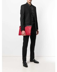 Pochette en cuir rouge Jimmy Choo