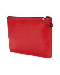 Pochette en cuir rouge Jimmy Choo