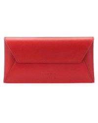 Pochette en cuir rouge MM6 MAISON MARGIELA