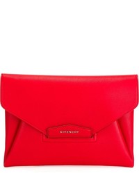 Pochette en cuir rouge Givenchy