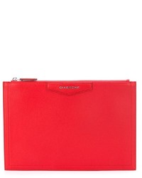 Pochette en cuir rouge Givenchy