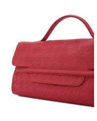 Pochette en cuir rouge Zanellato