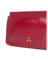 Pochette en cuir rouge Jerome Dreyfuss