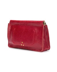 Pochette en cuir rouge Jerome Dreyfuss