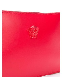 Pochette en cuir rouge Versace