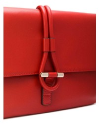 Pochette en cuir rouge Tila March