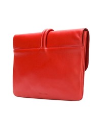 Pochette en cuir rouge Tila March