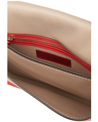 Pochette en cuir rouge Valentino