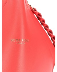 Pochette en cuir rouge Nina Ricci