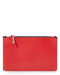 Pochette en cuir rouge Opening Ceremony