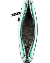 Pochette en cuir vert menthe Rebecca Minkoff