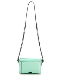 Pochette en cuir vert menthe Rebecca Minkoff