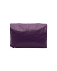 Pochette en cuir violette Simon Miller