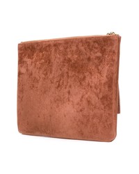 Pochette en daim marron Lancaster