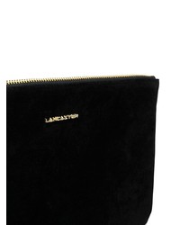 Pochette en daim noire Lancaster