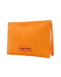 Pochette en daim orange Heron Preston