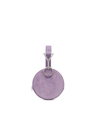 Pochette en daim violet clair Tara Zadeh
