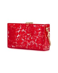 Pochette en dentelle rouge Dolce & Gabbana