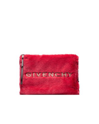 Pochette en fourrure rouge Givenchy