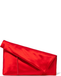 Pochette en satin rouge Diane von Furstenberg