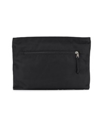 Pochette en toile imprimée noire Balenciaga