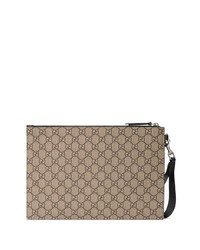 Pochette en toile marron Gucci