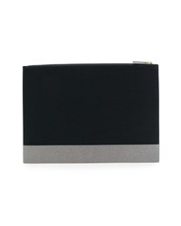 Pochette en toile noire Thom Browne