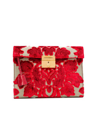 Pochette en toile rouge Dolce & Gabbana