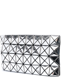 Pochette géométrique argentée Bao Bao Issey Miyake