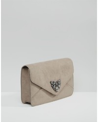 Pochette grise Carvela