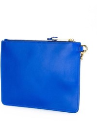 Pochette imprimée bleue Moschino