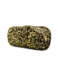 Pochette imprimée léopard jaune Marni