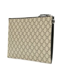 Pochette imprimée marron clair Gucci